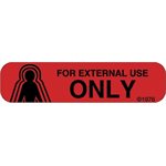 Label "For External Use Only"