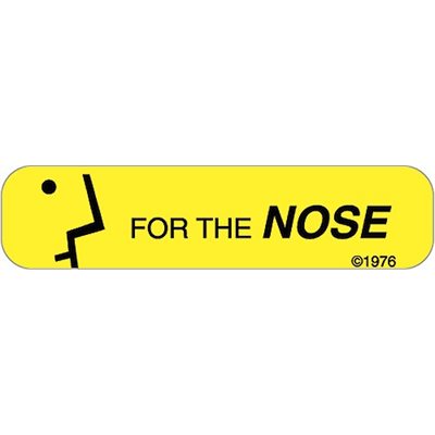 Label "For the NOSE"