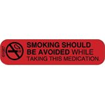 Label "Smoking should be Avoided while taking…"
