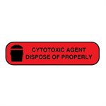 Label "Cytotoxic Agent Dispose of Properly"