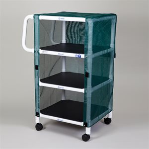 Multi-Purpose Cart, 3-Shelves with Vinyl Mesh Cover
