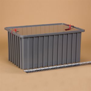 Divider Box with Security Seal Holes, 16.5 x 6 x 11"