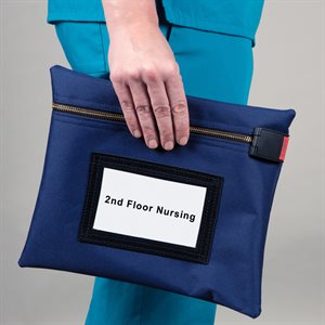 Lockable Security Bag, 12 x 10, Blue