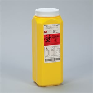 Chemo Waste Container, 2-Quart