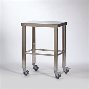 Stainless Steel Mobile Table, 26"W