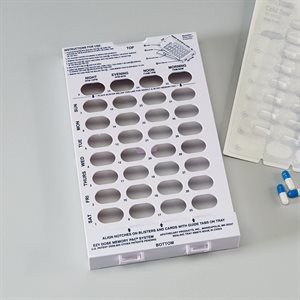 Plastic Sealing Tray for 31-Day Blister Cards