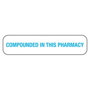 Compounded In This Pharmacy Labels