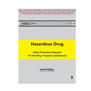 Hazardous Drug Leakproof Bags, 12x15, 100 / pk