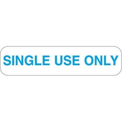Single Use Only Labels