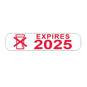Expires 2025 Labels