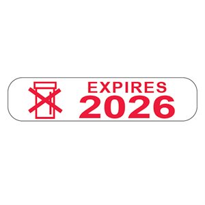 Expires 2026 Labels