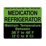  Medication Refrigerator Vinyl Label