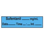 Label Tape: Sufentanil____mg / ml