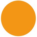 Label Blank Orange, Circle
