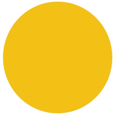 Label Blank Yellow, Circle