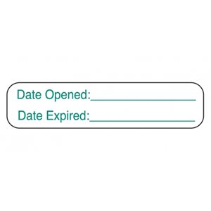  Date Opened Date Expired Labels