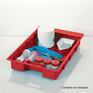 Half-Size Colored Crash Cart Box Only with Built-In Handle