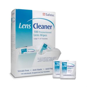 Lens Cleaner Wipes, 100 / box