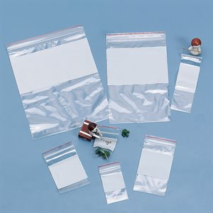 Easy-Write Reclosable Bags, Single-Track, 3 x 5