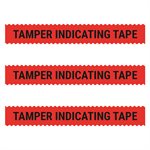 Tamper Indicating Tape, Red, 108'L x 0.5"H