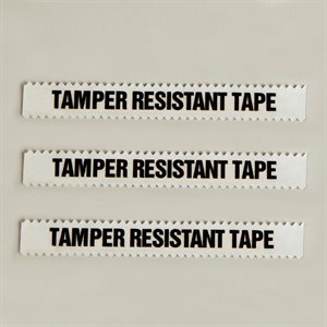 Tamper Resistant Tape, Clear, 108'L x 1 / 2"H