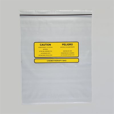 Chemotherapy Disposal Bags, 12 x 15"