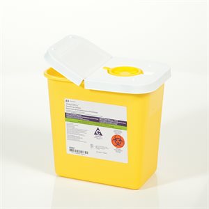  ChemoSafety™ Waste Container, 2-Gallon -- RED