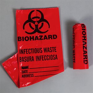 Biohazard Bags, 1-Gallon