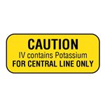Label: Caution IV Contains Potassium...
