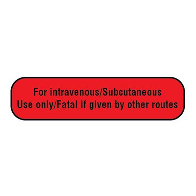 Label: For Intravenous / Subcutaneous Use Only...