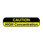 Label: Caution High Concentration