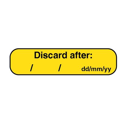 Label: Discard After...
