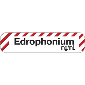 Label "Edrophonium mg / mL"