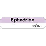 Label "Ephedrine mg / mL"