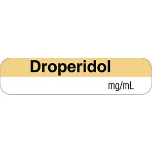 Label "Droperidol mg / mL"