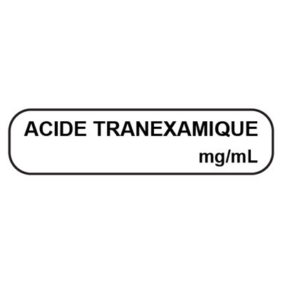 Label: ACIDE TRANEXAMIQUE ____ mg / mL