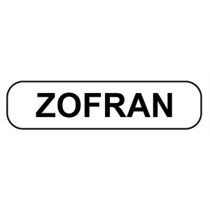 Label "ZOFRAN" Black Ink / White