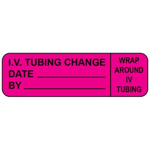 Label: I.V. Tubing Change...