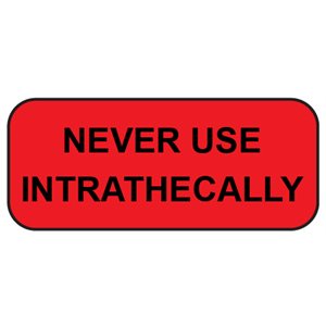 Label: Never Use Intrathecally
