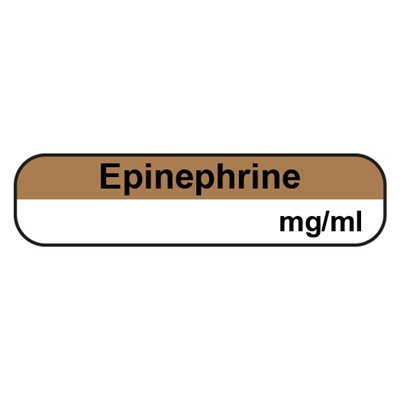 Label: Epinephrine mg / mL