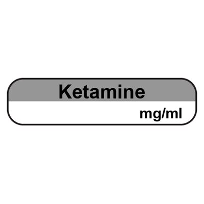 Label: Ketamine mg / ml