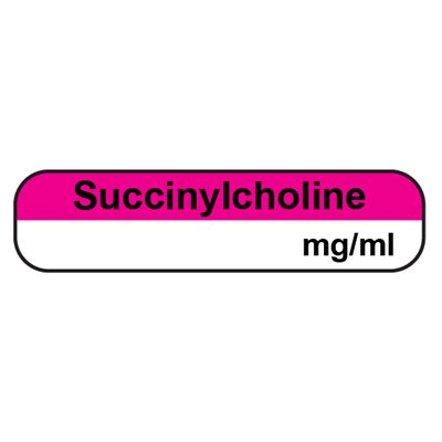 Label: Succinylcholine mg / ml