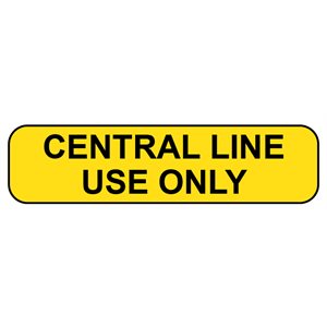 Label: Central line use only
