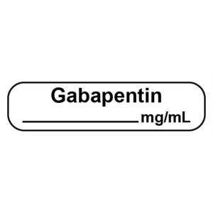 Label "Gabapentin __mg / mL"