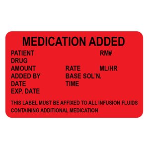 Label: Medication Added...