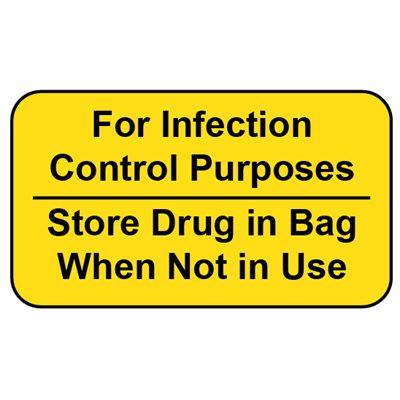 Label: For Infection Control Purposes