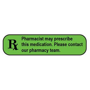 Label: Pharmacist may prescribe this medication...