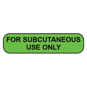 Label: For Subcutaneous Use Only