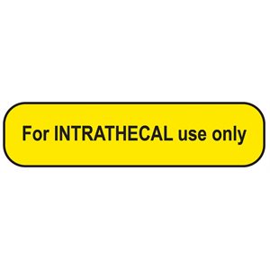 Label: For INTRATHECAL use only
