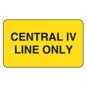 Label: Central IV Line Only
